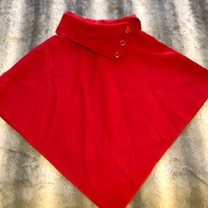 Brand new red poncho